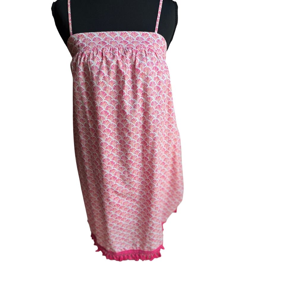 Vineyard Vines Pink Cotton Tassel Sundress XS Beach Coastal Summer
